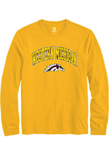 Summit Sportswear Western Michigan Broncos Gold Arch Logo Long Sleeve T Shirt