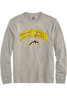 Summit Sportswear Western Michigan Broncos Tan Arch Logo Long Sleeve T Shirt