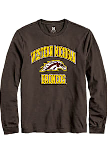 Summit Sportswear Western Michigan Broncos Brown Number 1 Primary Long Sleeve T Shirt
