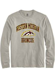 Summit Sportswear Western Michigan Broncos Tan Number 1 Neutral Long Sleeve T Shirt