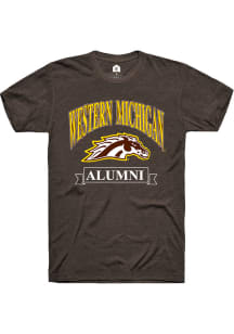 Rally Western Michigan Broncos Brown Alumni Banner Short Sleeve T Shirt