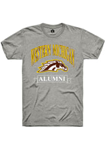 Rally Western Michigan Broncos Grey Alumni Banner Short Sleeve T Shirt