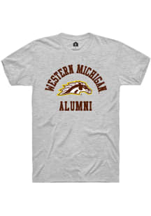 Rally Western Michigan Broncos White Alumni Arch Short Sleeve T Shirt
