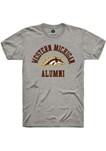 Rally Western Michigan Broncos Grey Alumni Arch Short Sleeve T Shirt