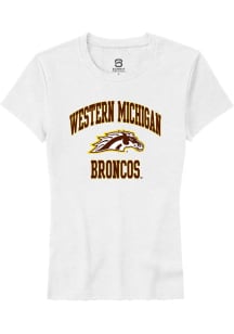 Western Michigan Broncos White Summit Sportswear Number 1 Neutral Short Sleeve T-Shirt