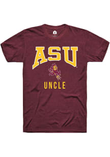 Rally Arizona State Sun Devils Maroon Uncle Short Sleeve T Shirt