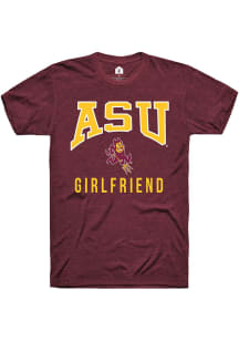 Rally Arizona State Sun Devils Maroon Girlfriend Short Sleeve T Shirt