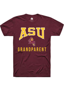 Rally Arizona State Sun Devils Maroon Grandparent Short Sleeve T Shirt