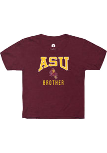 Rally Arizona State Sun Devils Youth Maroon Brother Short Sleeve T-Shirt