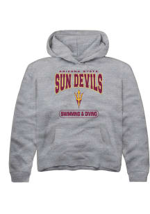 Rally Arizona State Sun Devils Youth Grey Swimming and Diving Long Sleeve Hoodie