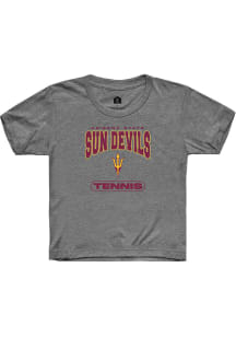 Rally Arizona State Sun Devils Youth Grey Tennis Short Sleeve T-Shirt