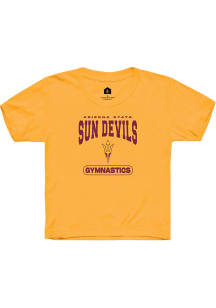 Rally Arizona State Sun Devils Youth Gold Gymnastics Short Sleeve T-Shirt