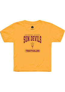 Rally Arizona State Sun Devils Youth Gold Triathalon Short Sleeve T-Shirt