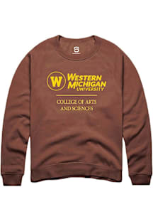 Summit Sportswear Western Michigan Broncos Mens Brown College of Arts and Sciences Long Sleeve Cre..