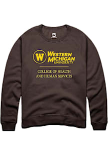 Summit Sportswear Western Michigan Broncos Mens Brown College of Health and Human Services Logo Lo..