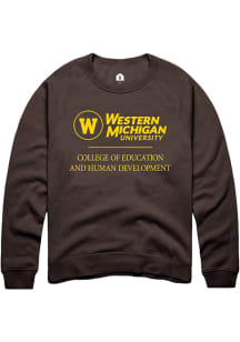 Rally Western Michigan Broncos Mens Brown College of Education and Human Development Logo Long S..