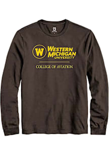 Summit Sportswear Western Michigan Broncos Brown College of Aviation Long Sleeve T Shirt
