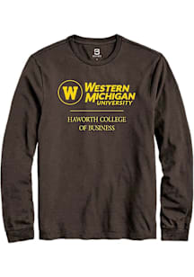 Summit Sportswear Western Michigan Broncos Brown Haworth College of Business Long Sleeve T Shirt