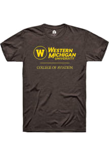 Rally Western Michigan Broncos Brown College of Aviation Short Sleeve T Shirt