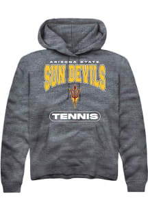 Rally Arizona State Sun Devils Mens Charcoal Tennis Long Sleeve Hoodie