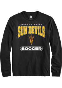 Rally Arizona State Sun Devils Black Soccer Long Sleeve T Shirt
