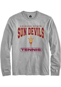 Rally Arizona State Sun Devils Grey Tennis Long Sleeve T Shirt