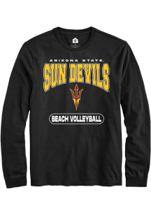 Rally Arizona State Sun Devils Black Beach Volleyball Long Sleeve T Shirt