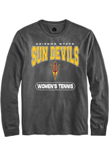 Rally Arizona State Sun Devils Charcoal Womens Tennis Long Sleeve T Shirt