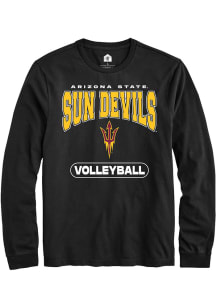 Rally Arizona State Sun Devils Black Volleyball Long Sleeve T Shirt