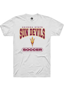 Rally Arizona State Sun Devils White Soccer Short Sleeve T Shirt