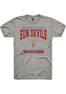 Rally Arizona State Sun Devils Grey Soccer Short Sleeve T Shirt