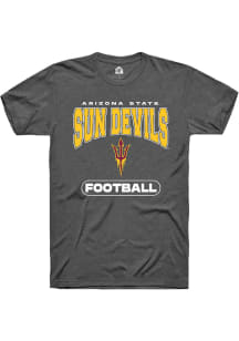Rally Arizona State Sun Devils Charcoal Football Short Sleeve T Shirt