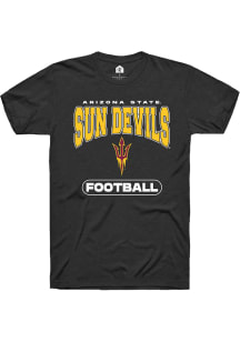 Rally Arizona State Sun Devils Black Football Short Sleeve T Shirt