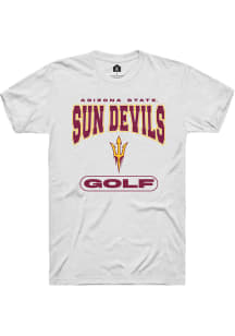 Rally Arizona State Sun Devils White Golf Short Sleeve T Shirt