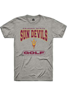 Rally Arizona State Sun Devils Grey Golf Short Sleeve T Shirt