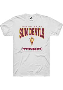 Rally Arizona State Sun Devils White Tennis Short Sleeve T Shirt