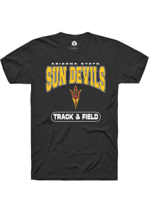 Rally Arizona State Sun Devils Black Track and Field Short Sleeve T Shirt