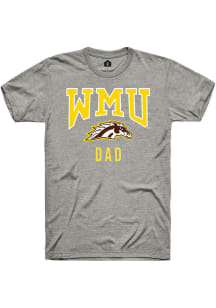 Rally Western Michigan Broncos Grey Dad Short Sleeve T Shirt