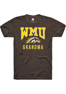 Rally Western Michigan Broncos Brown Grandma Short Sleeve T Shirt