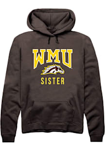 Summit Sportswear Western Michigan Broncos Mens Brown Sister Long Sleeve Hoodie