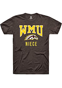 Summit Sportswear Western Michigan Broncos Brown Niece Logo Short Sleeve T Shirt