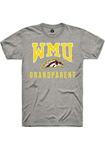 Rally Western Michigan Broncos Grey Grandparent Short Sleeve T Shirt