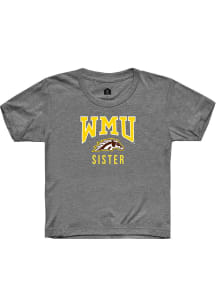 Rally Western Michigan Broncos Youth Grey Sister Short Sleeve T-Shirt