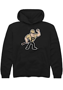 Rally Purdue Boilermakers Youth Black Alt Logo Long Sleeve Hoodie