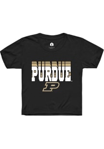 Rally Purdue Boilermakers Youth Black Repeat Short Sleeve T-Shirt