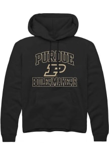 Mens Purdue Boilermakers Black Rally No 1 Hooded Sweatshirt