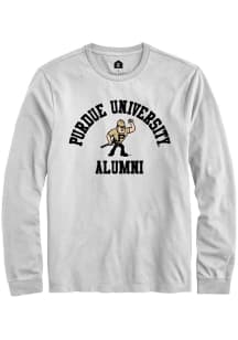 Rally Purdue Boilermakers White Alumni Arch Long Sleeve T Shirt