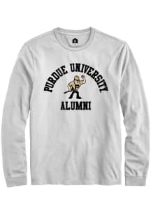 Rally Purdue Boilermakers White Alumni Arch Long Sleeve T Shirt