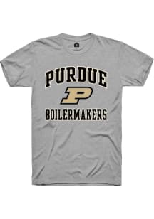 Purdue Boilermakers Grey Rally No 1 Short Sleeve T Shirt