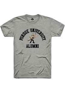 Rally Purdue Boilermakers Grey Alumni Arch Short Sleeve T Shirt